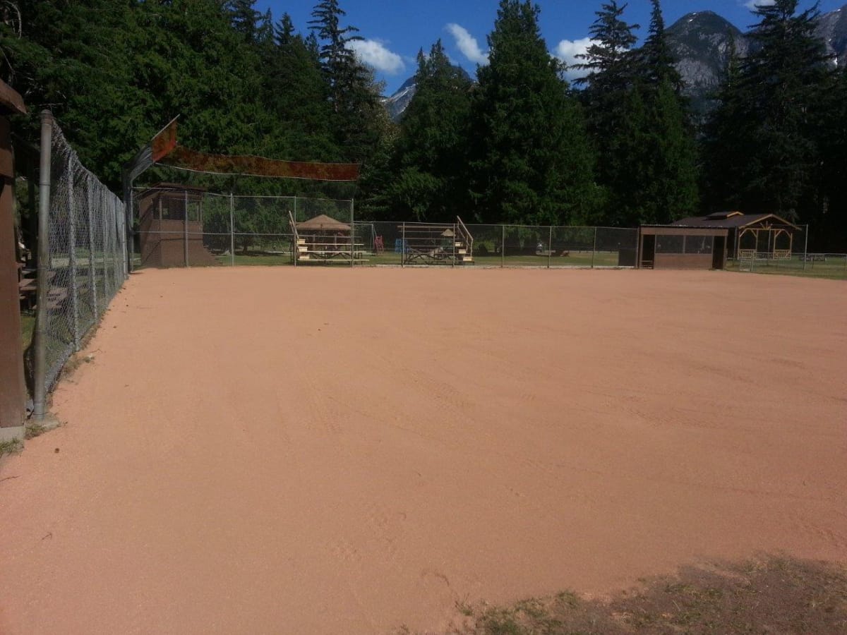 Softball Diamond at Walker Island Park - Bella Coola